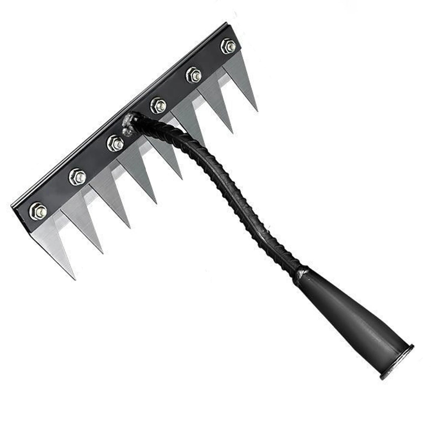 Steel Garden Weeder Rakes Adjustable Gardens Hand Weeder Nail Rake Heavy-Duty Weeding Puller Tool for Gardening and Weedings Peaceful Pleasures Health and Wellness