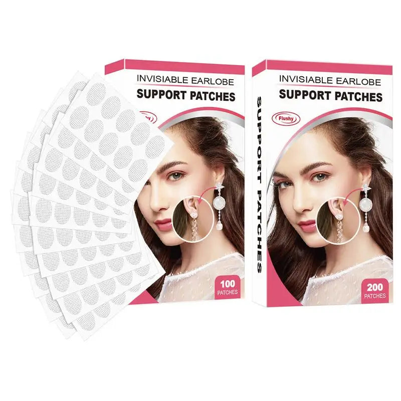 Clear Earring Support Patches – Invisible Earlobe Protectors 100/200pc