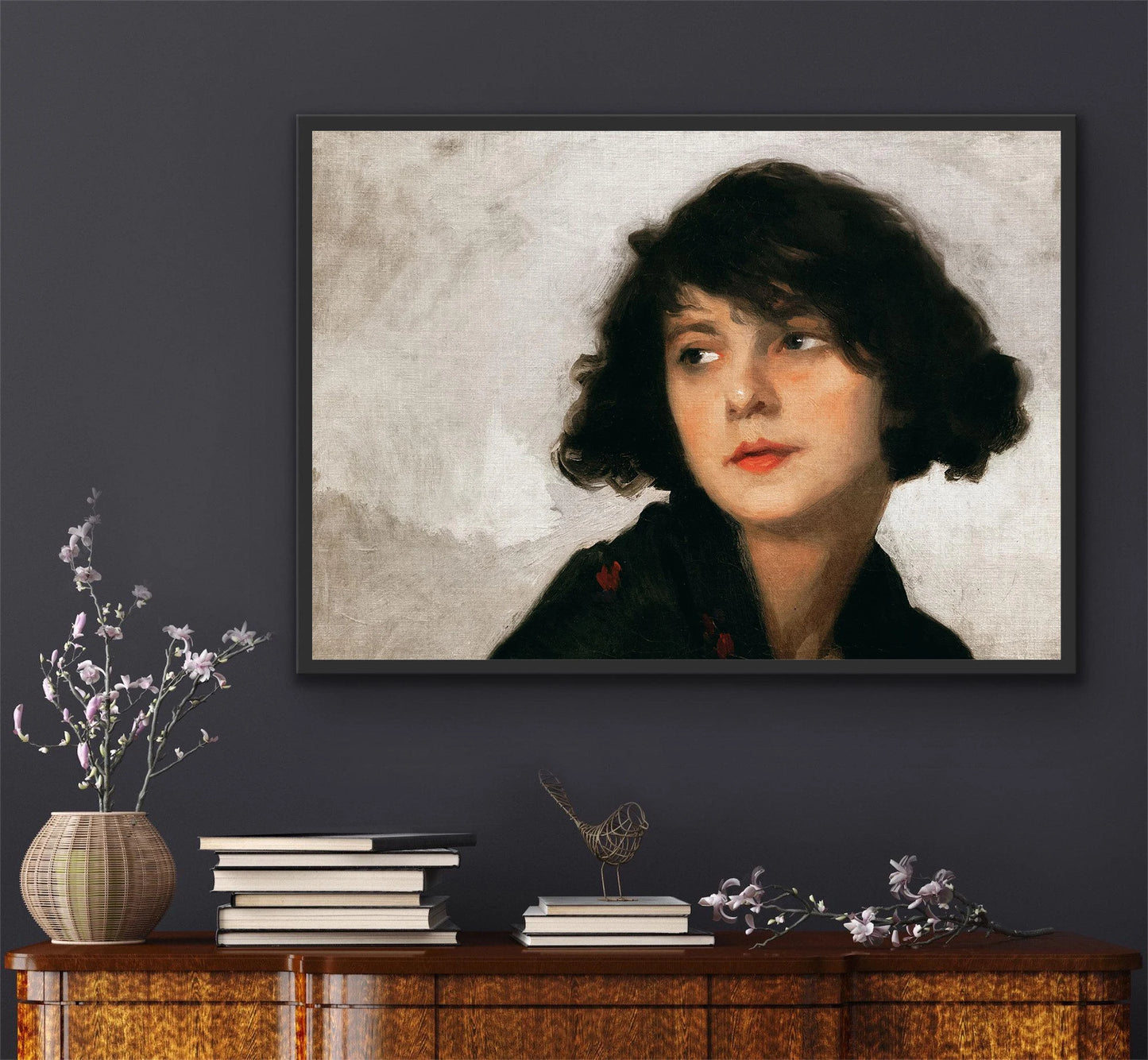 Victorian Vintage Female Portrait Art Posters Prints Canvas Painting Wall Art Picture Living Room Home Decor Peaceful Pleasures Health and Wellness