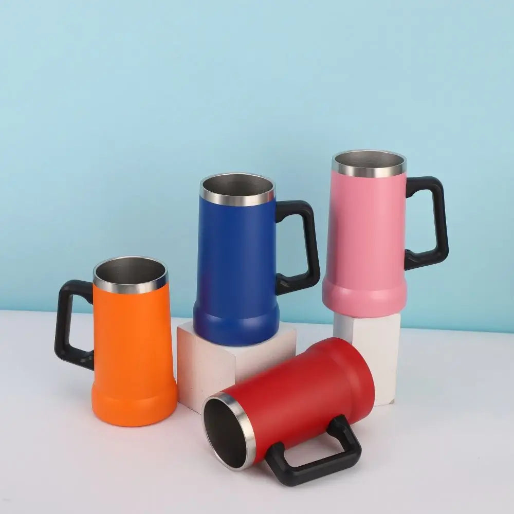 710ml Insulated Stainless Steel Thermal Mug with Handle