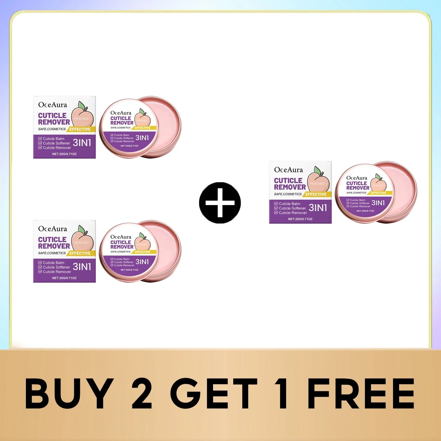 OceAura Exfoliating Hand Cream & Nail Cuticle Softener