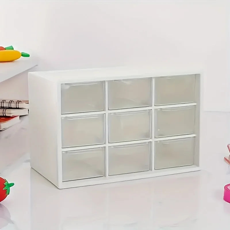 Transparent Drawer Storage Box | Jewelry & Makeup Organizer Drawer Organizer Box Peaceful Pleasures Health and Wellness White