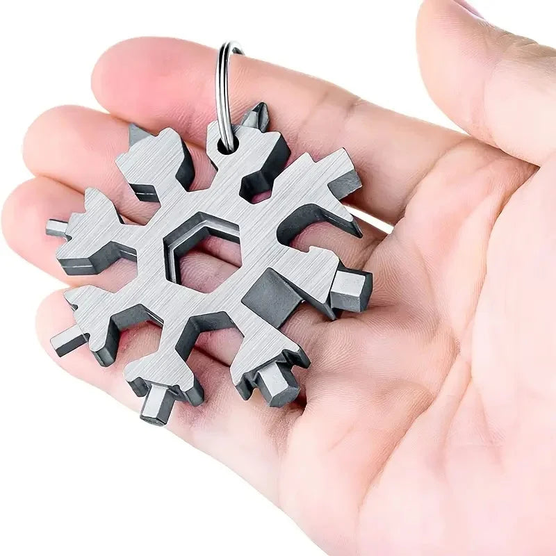 18 in 1 snowflake multitool portable stainless steel Peaceful Pleasures Health and Wellness