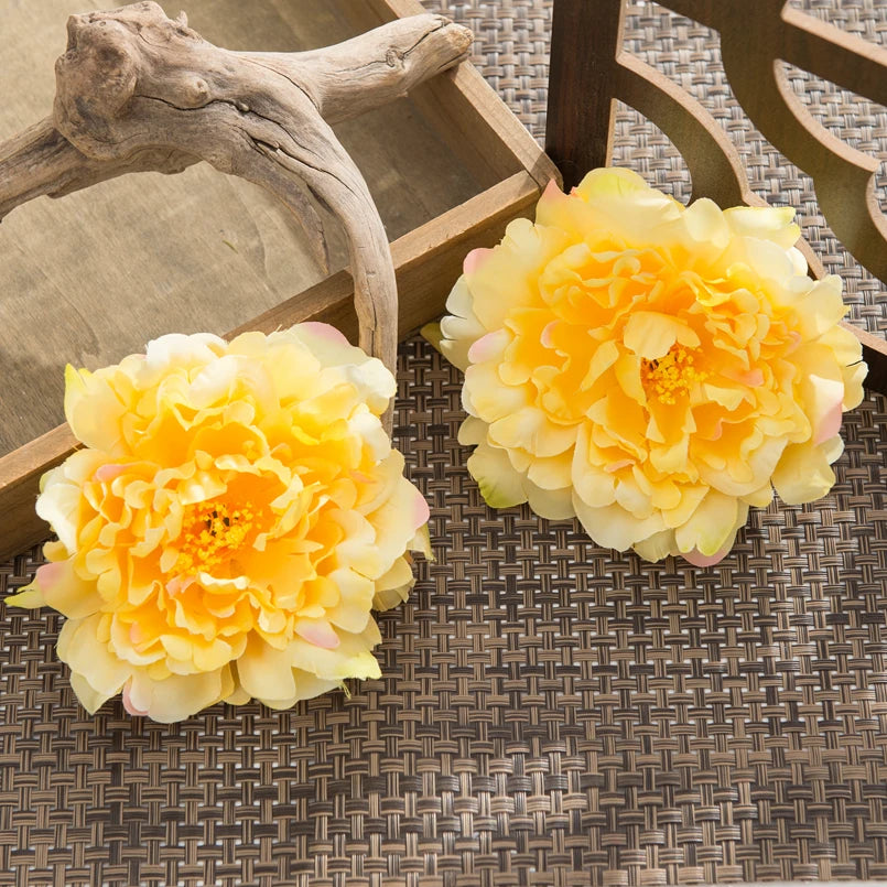 Silk Peony Artificial Flowers 10/20pcs | Wedding & Home Décor