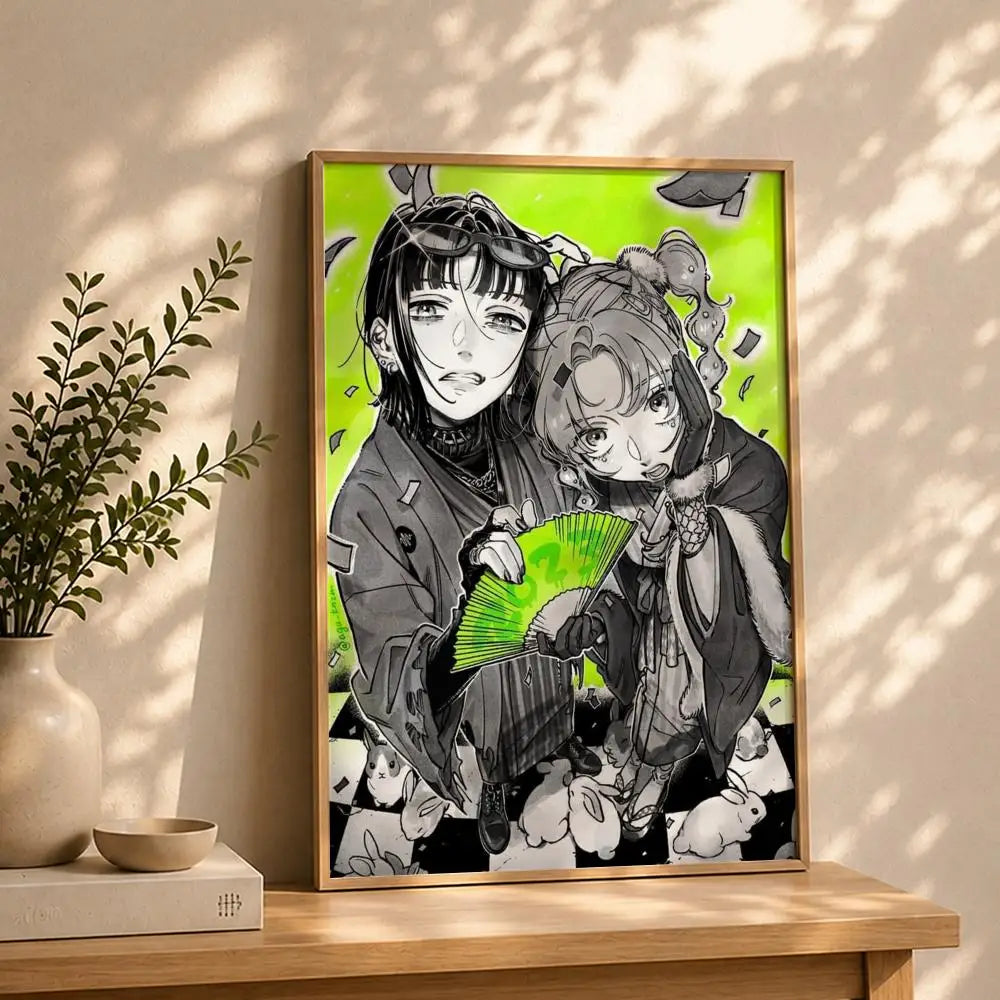 Koga Mitsuki Artist Poster | HD Self-Adhesive Waterproof Wall Art Wall Art Poster Peaceful Pleasures Health and Wellness White6 30X40cmNoframe