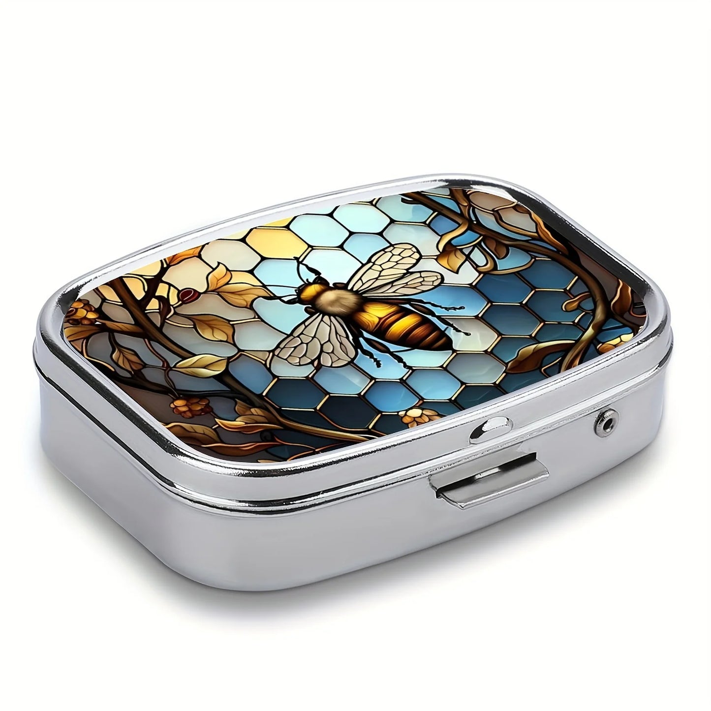 2-Compartment Portable Pill Box | Pocket & Purse Medicine Organizer