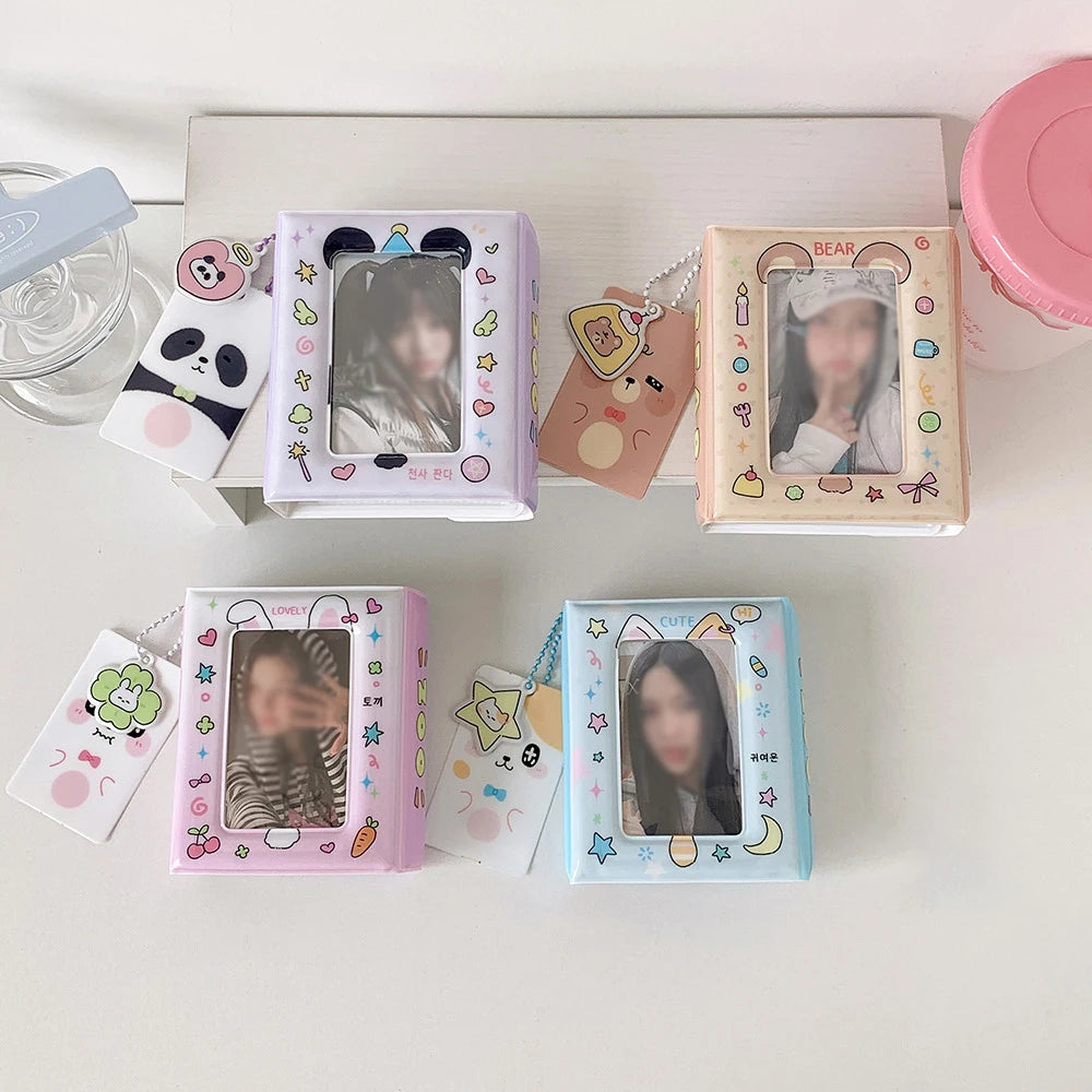20 Double-sided Card Communication Sealed Photo Albums One Grid Three