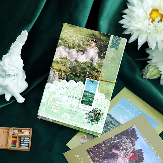 Jenny's Garden Series Postcard Retro INS Message Greeting Cards Peaceful Pleasures Health and Wellness Default Title