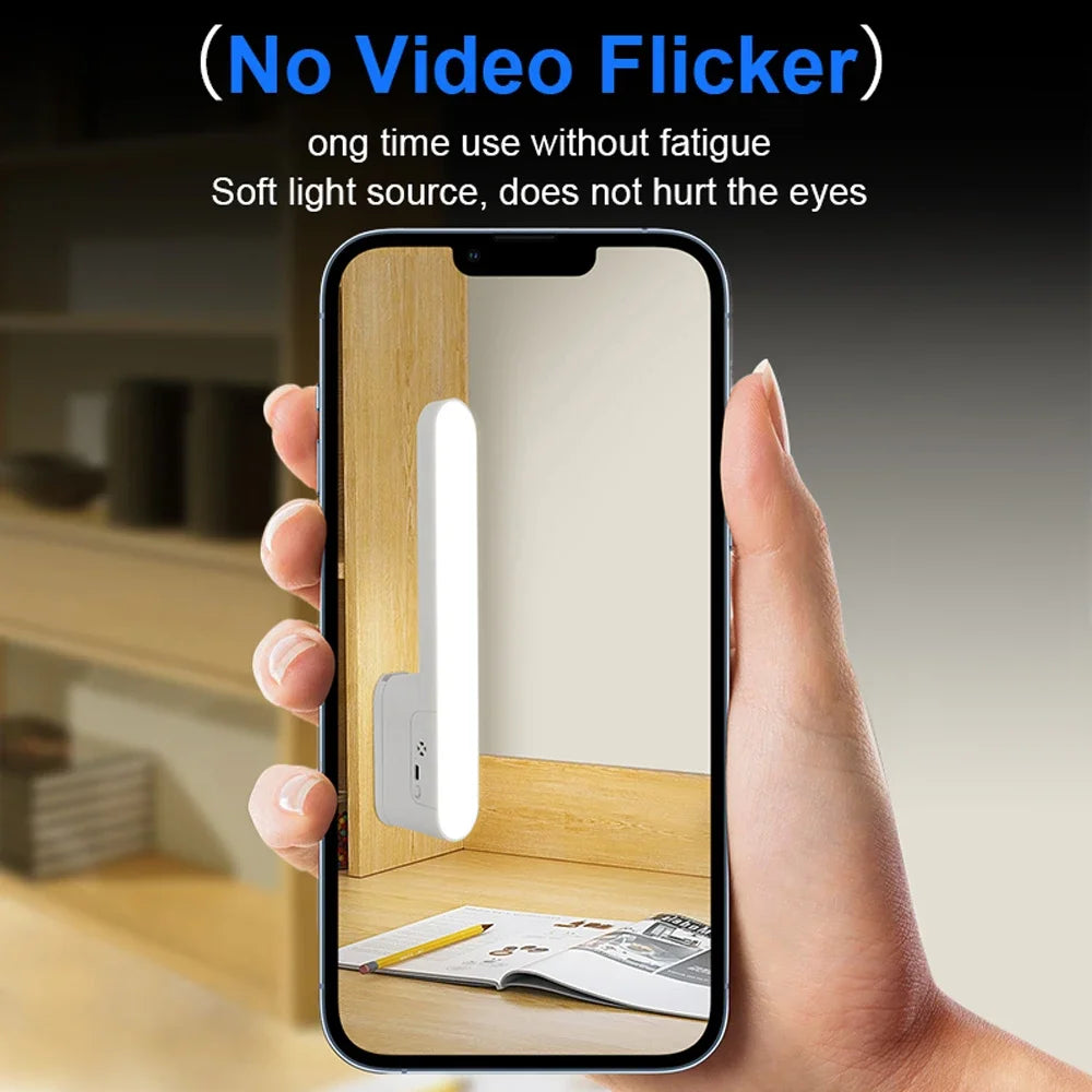 3 Color Dimmable LED Cabinet Light Night Light 360° Rotatable USB Rechargeable Remote Control Cabinet Light DIY For Bedroom Desk Peaceful Pleasures Health and Wellness