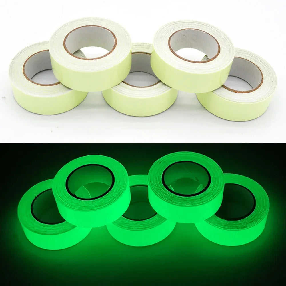 New Adhesive Fluorescent Tapes Luminous Tape Waterproof Self-adhesive Glow Sticker Fluorescent Warning Tapes Safety Supplies Peaceful Pleasures Health and Wellness