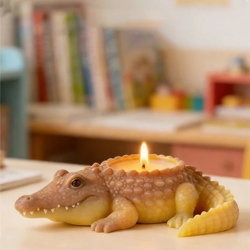 3D Crocodile Silicone Mold – DIY Gypsum, Resin & Planter