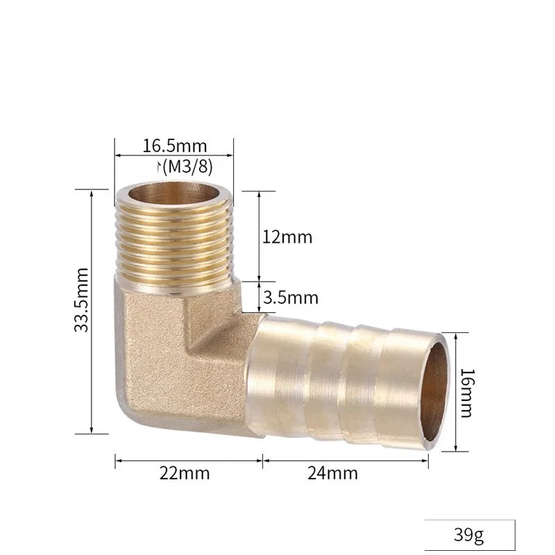 Brass Barb Hose Fitting 4–19mm BSP Female Thread Adapter