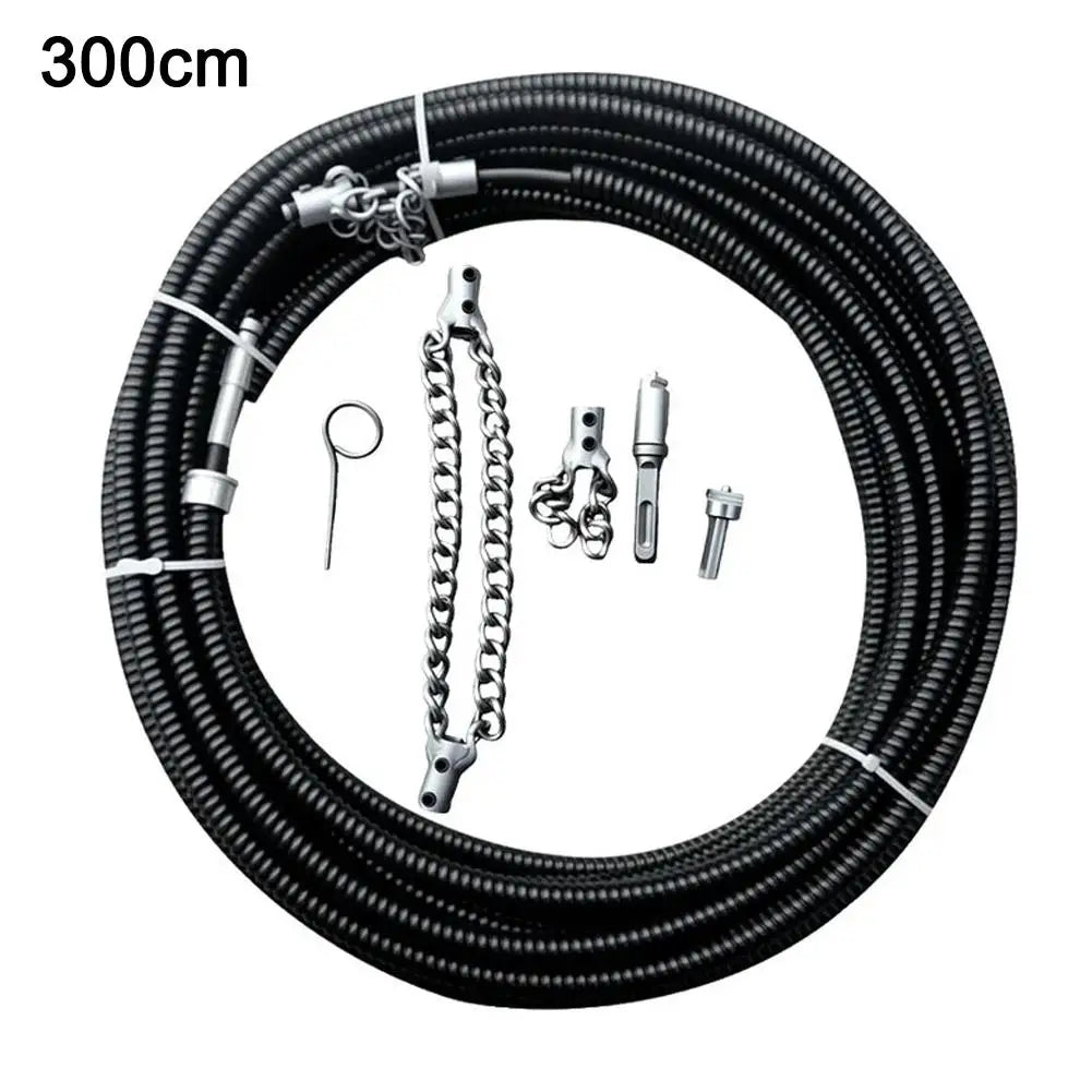 Flexible Sewer Descaling Chain Tool for Easy Dredging Peaceful Pleasures Health and Wellness C