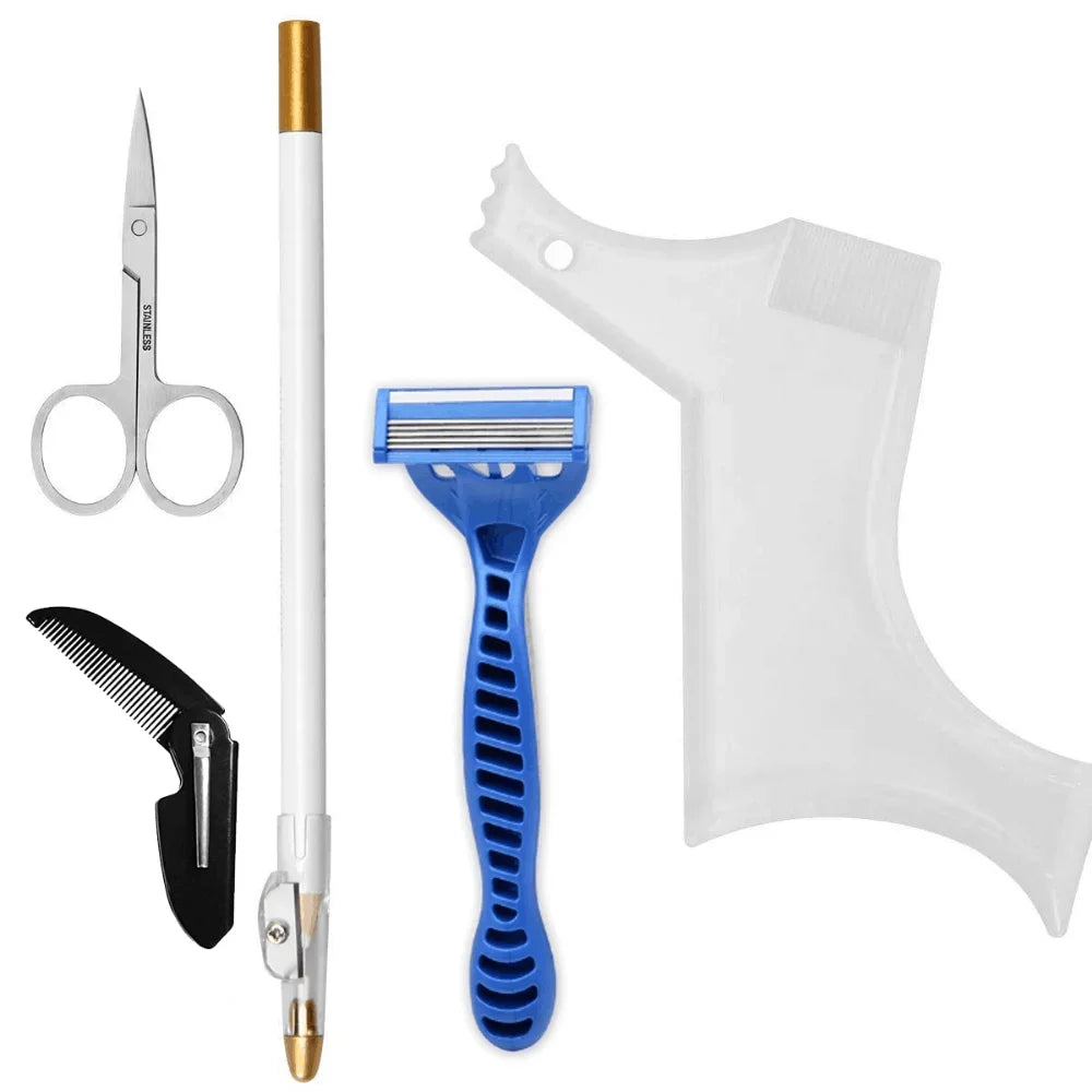 Men's Beard Care Kit – Comb, Shaper, Shaver & Scissors Set