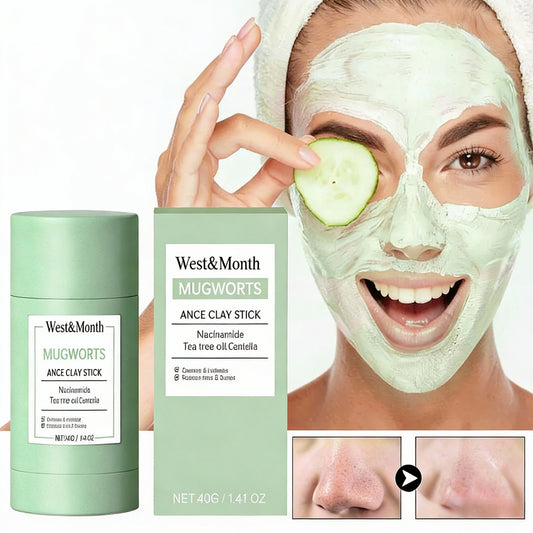 Green Mud Mask Stick – Tea Tree & Mugwort Pore Cleanser Clay Mud Mask Stick Peaceful Pleasures Health and Wellness