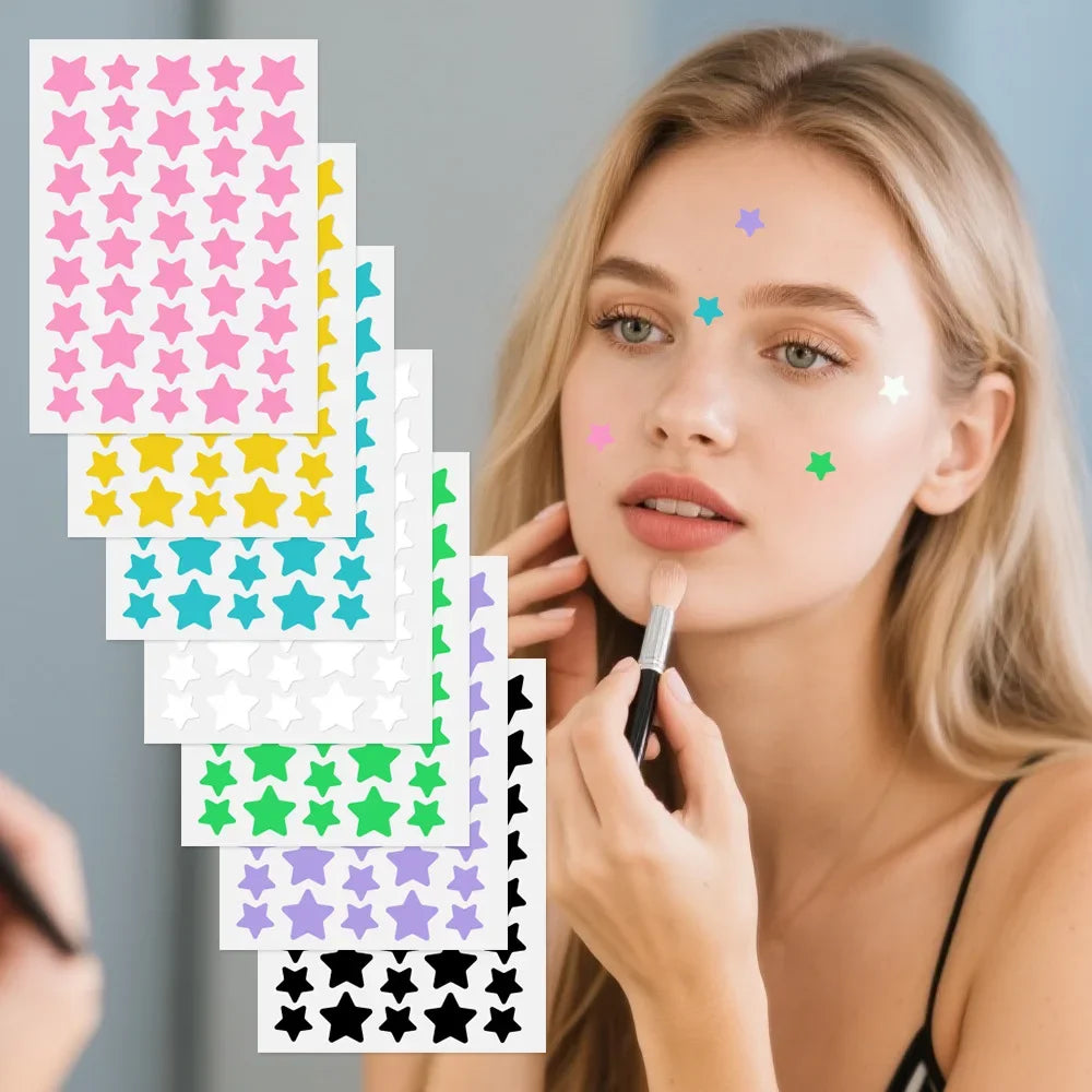 40pcs/120pcs Colorful PE Pimple Patches Cute Star Shaped Pimple Cover Sticker Invisible Pimple Cover Removal Pimple Patch Peaceful Pleasures Health and Wellness