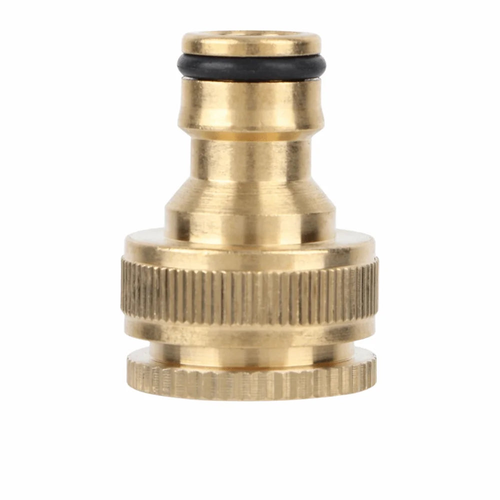 4-Pack Brass Garden Hose Quick Connectors 1/2" & 3/4" Female Thread