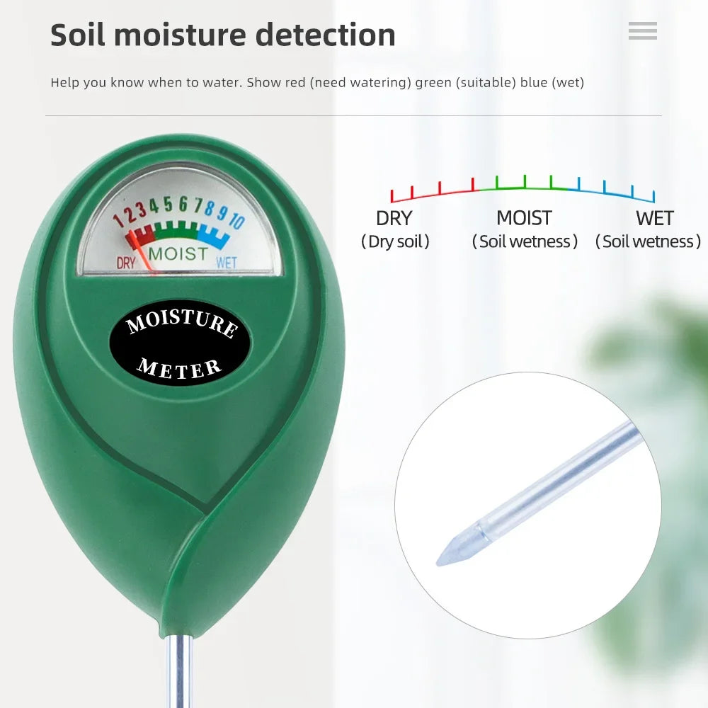 Digital Soil Moisture Meter Plant Soil Water Tester Hygrometer with LED Display for Home Gardening Flowers Plants Care Peaceful Pleasures Health and Wellness