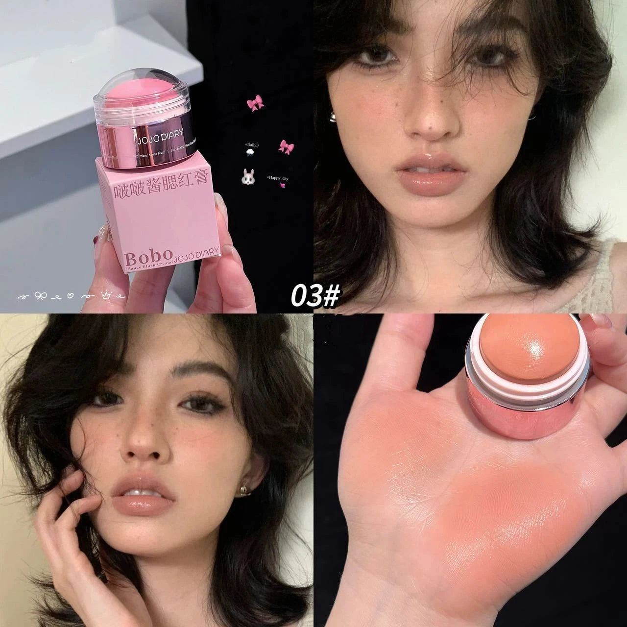 Matte Cream Blush Stick | Nude Apricot Peach Cheek Tint