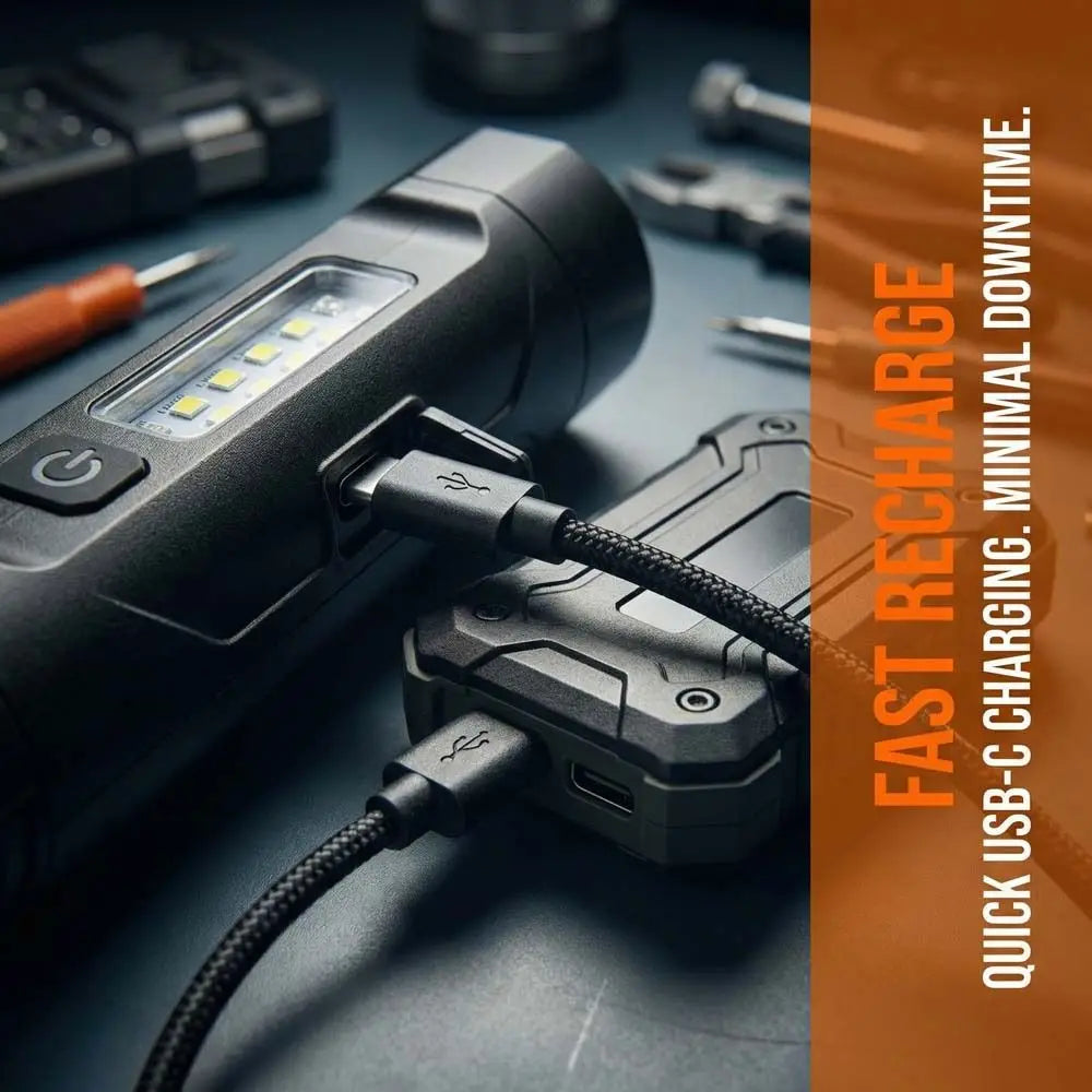 Compact Mini LED Flashlight | Magnetic Base, COB Side Light