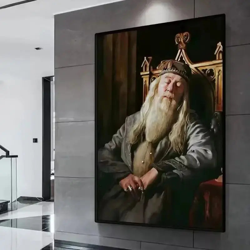 Hogwarts Headmasters Gallery Canvas Wall Art | Magic School Decor