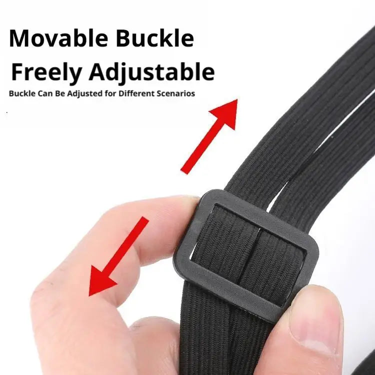 Motorcycle Helmet Elastic Straps with Hooks 60/90CM – 2 Pack
