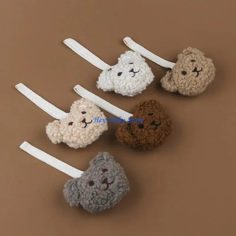 Baby Bear Pacifier Clip Chain Pendant Holder for Newborns
