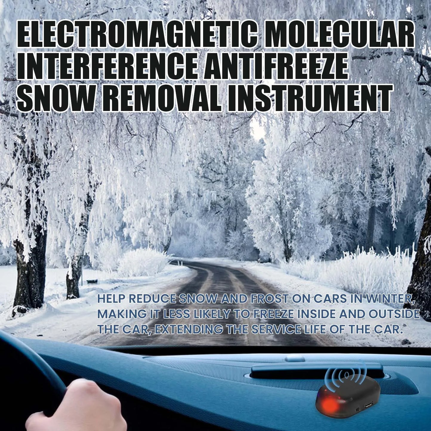 Solar Car De-Icer Snow Removal Tool – Portable Ice Scraper