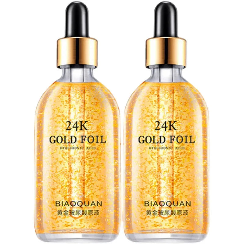 100ml 24K Gold Face Serum – Hyaluronic Acid & Pore Minimizer