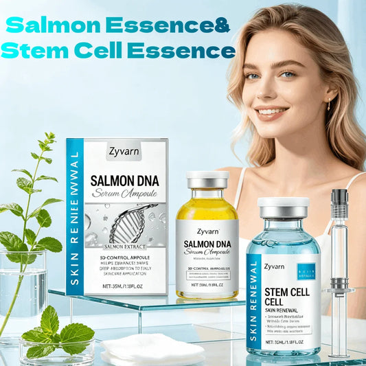 Korean Salmon DNA Ampoule Serum – Lifting & Firming Essence Facial Ampoule Serum Peaceful Pleasures Health and Wellness SET C