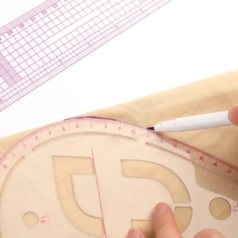 6PCS French Curve Ruler Soft Patchwork Ruler Measure Tailor Ruler Drawing Template DIY Sewing Accessories Tool Kit Peaceful Pleasures Health and Wellness