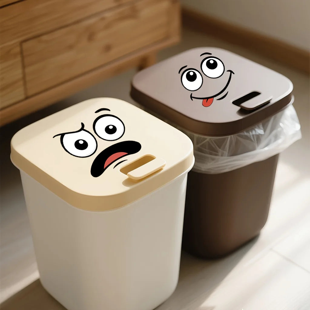 4 Cartoon Happy Face Stickers | Self-Adhesive PVC Decals