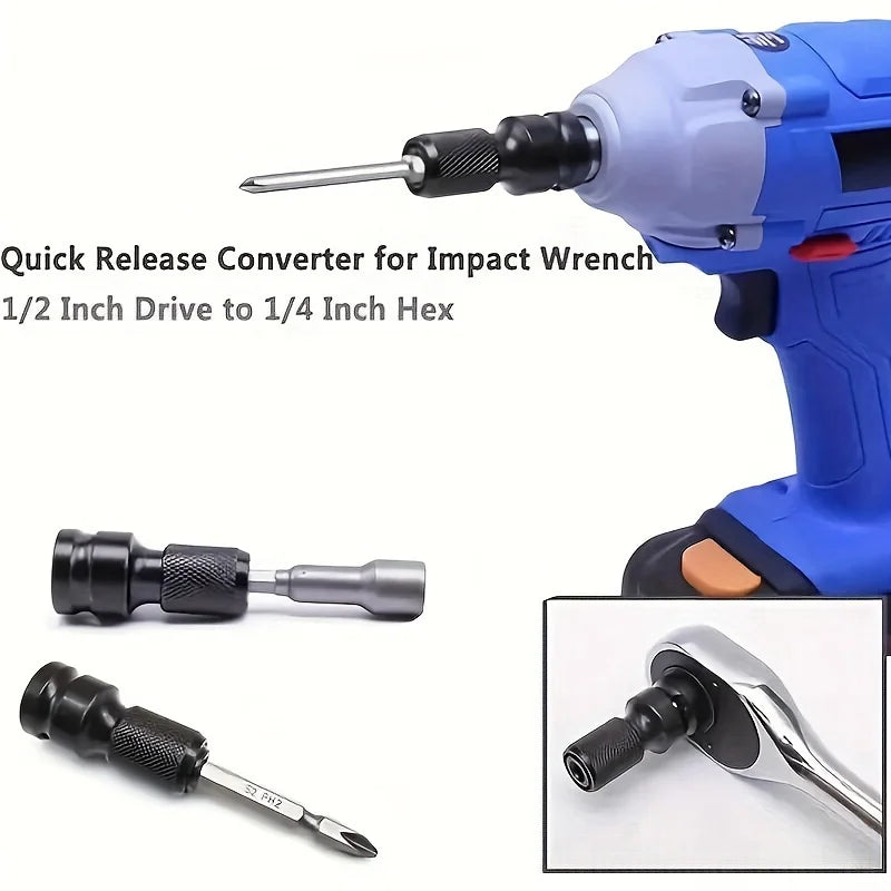 1 2 Square 4 Hexagon Ratchet Sleeve Impact Wrench Adapter Drive
