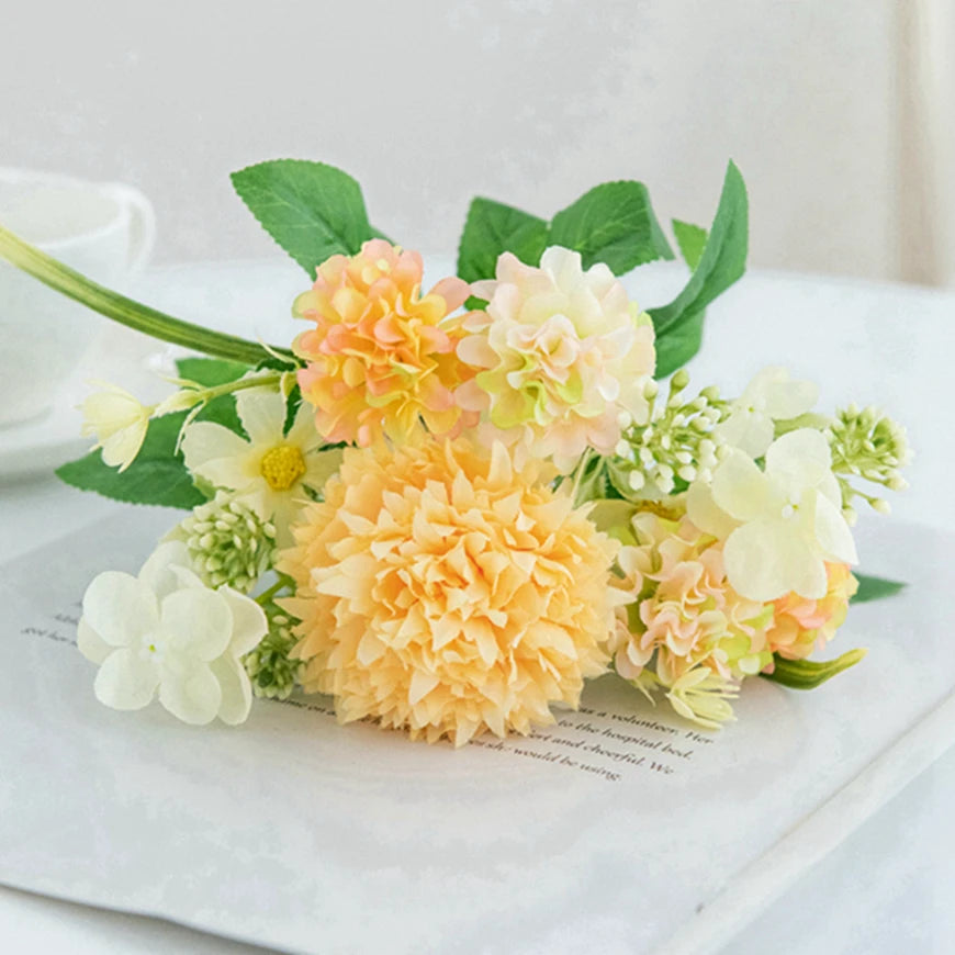 Silk Artificial Chrysanthemum Ball Flowers | Wedding & Home Decor