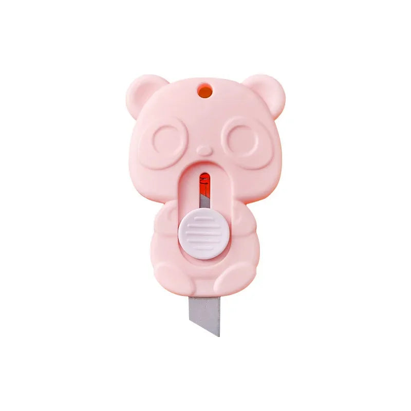 Mini Bear Pocket Utility Knife | Safety Lock Box Cutter Pocket Utility Knife Peaceful Pleasures Health and Wellness