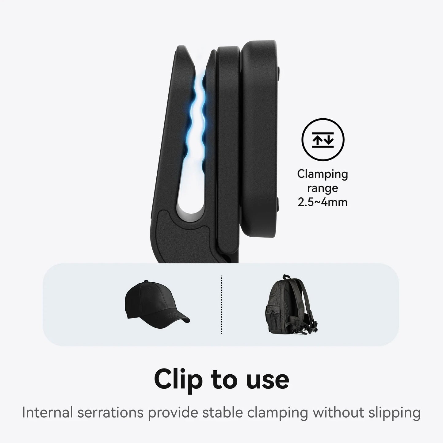 Magnetic Brim Clip for Insta360 Go Ultra | POV Hat Mount