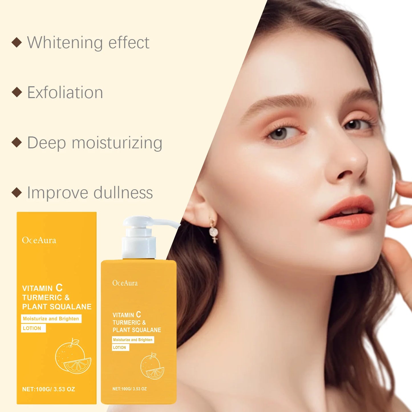 OceAura Turmeric Vitamin C Brightening Body Cream 100g