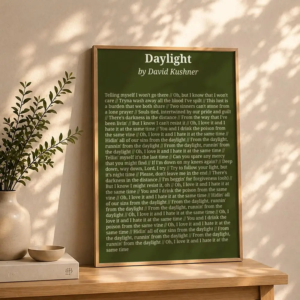 Singer D-David KushnerS Poster HD Self Adhesive Waterproof Wall Art Ideal for Home Office Dorm Bedroom Great Gift Peaceful Pleasures Health and Wellness White5 15X20cmNoframe