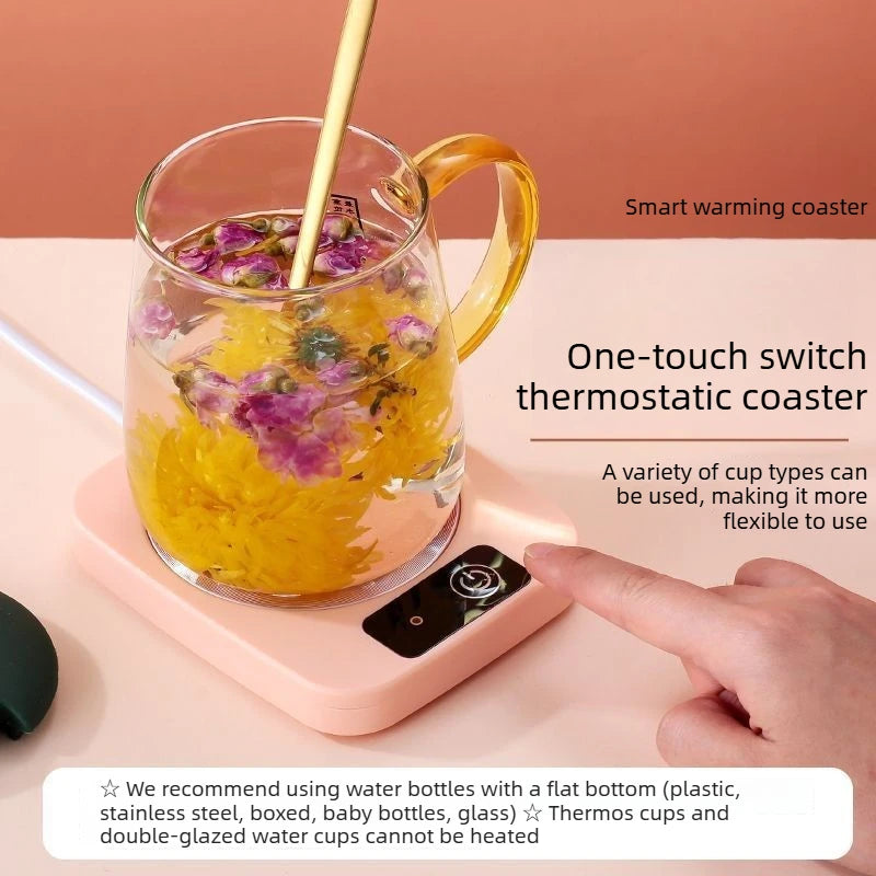Smart 55 Degrees Warm Cup Warmer EU US Plug 220V 110V Insulated Heating Pad Heating Coaster for Milk Coffee Office Tea Home Use Peaceful Pleasures Health and Wellness