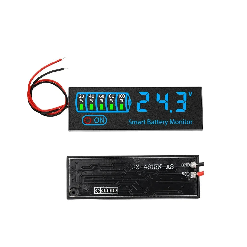 DC 7-55V LED Battery Charge Indicator Panel | 12V–48V