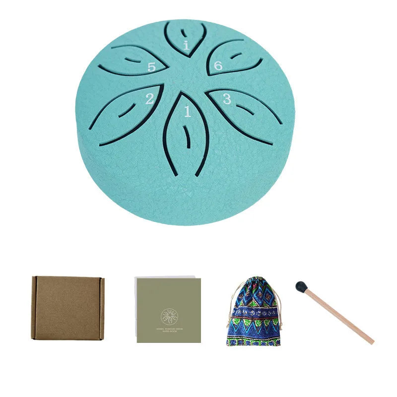 Steel Tongue Drum Portable Rain Hand Pan Percussion Musical