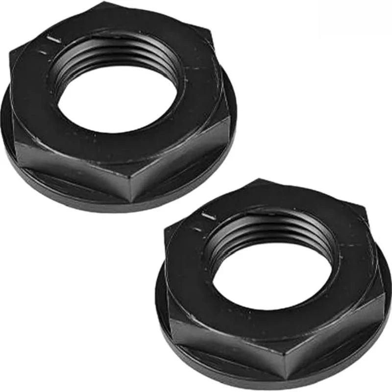 Nylon Flange Hex Nuts M8–M32 | White & Black Insulating Fastener