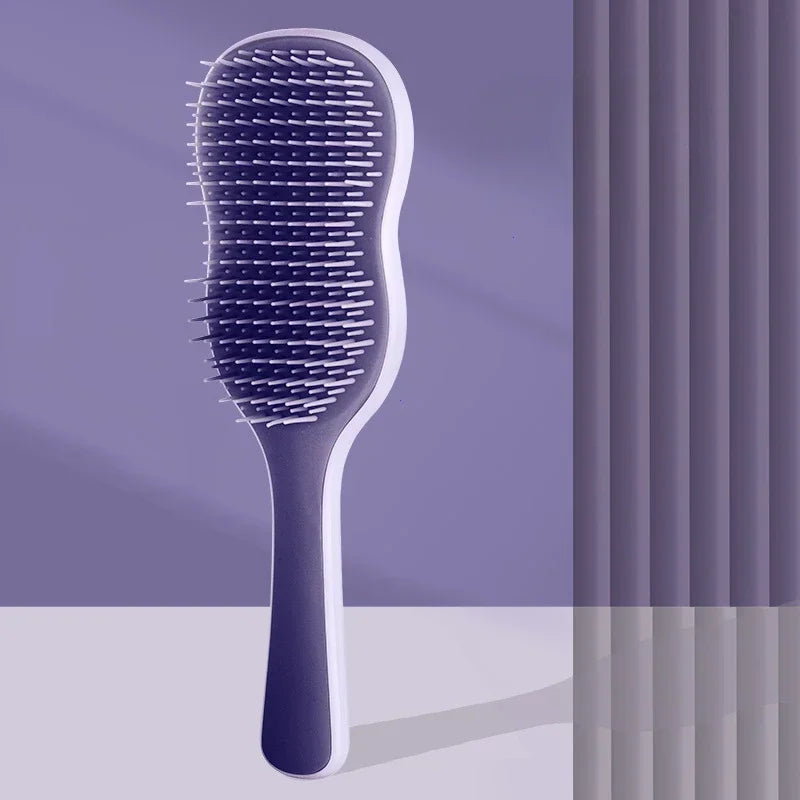 Detangling Hair Comb – Scalp Massage & Blow-Dry Brush Hair Styling Comb Peaceful Pleasures Health and Wellness PURPLE