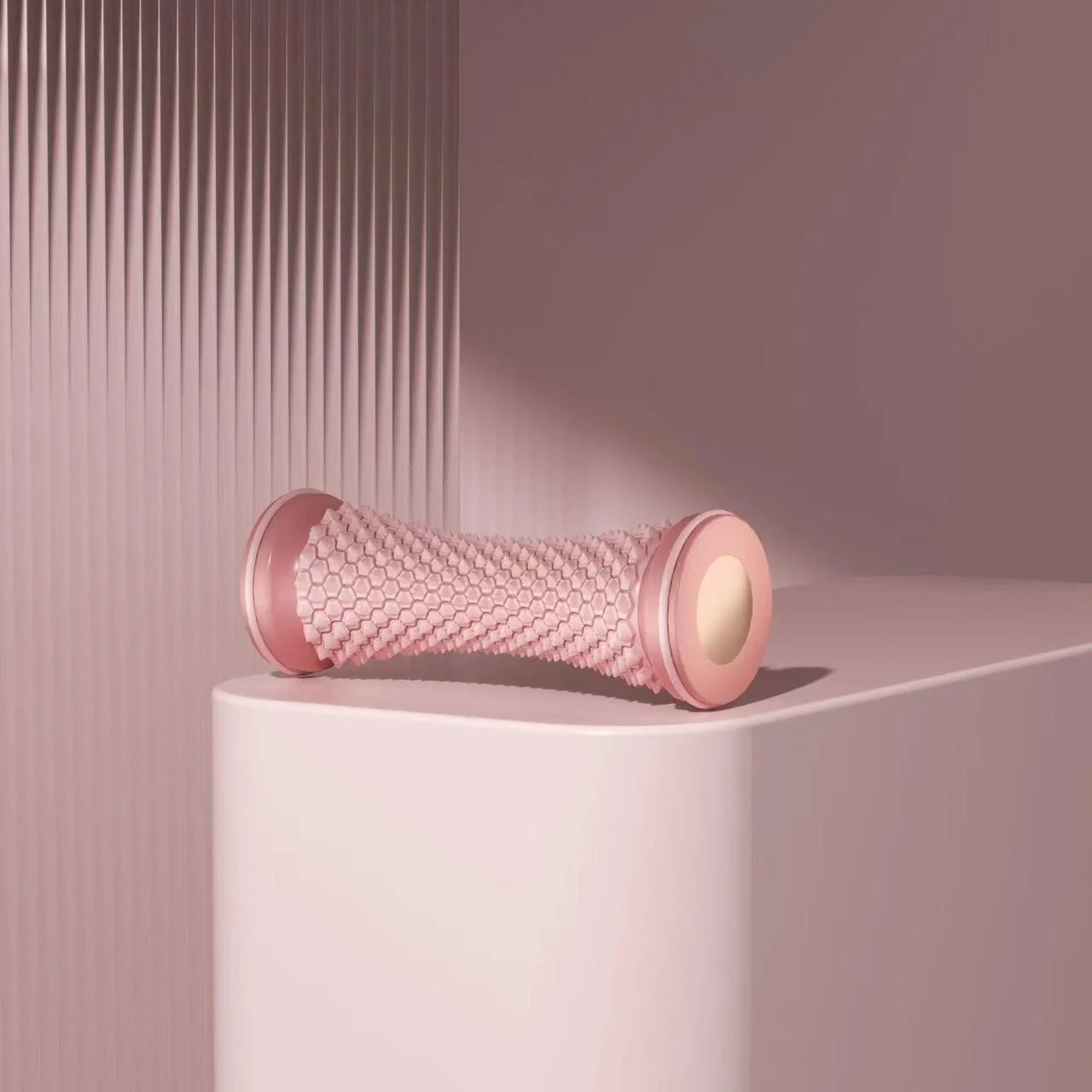 Foot Massager Massage Roller Yoga Massage Ball Plantar Fascia Roller Muscle Relaxation Care Plastic Manual Foot Massager Rollers Peaceful Pleasures Health and Wellness Pink 1pcs