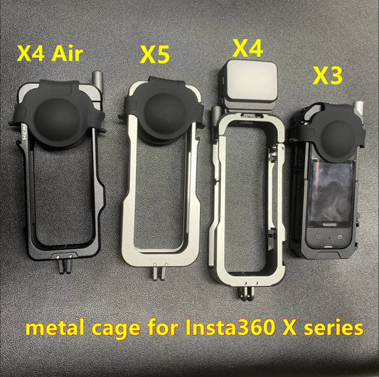 Aluminum Alloy Cage Frame for Insta360 X4 Air/X5/X4/X3 Camera Cage Frame Oasis Select