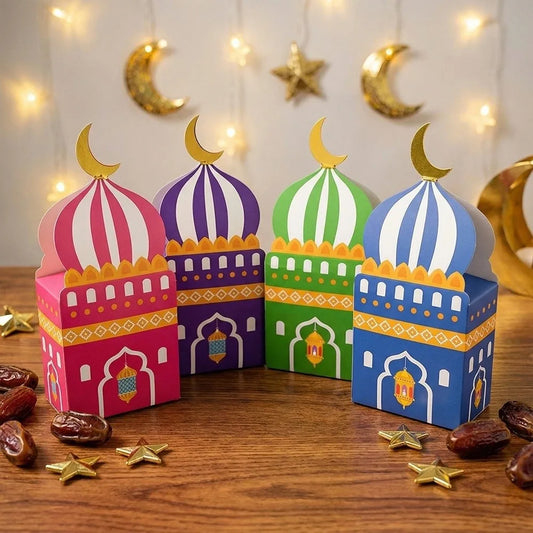 12pcs Eid Mubarak Gift Boxes | Ramadan Treat & Favor Boxes Holiday Gift Boxes Oasis Select