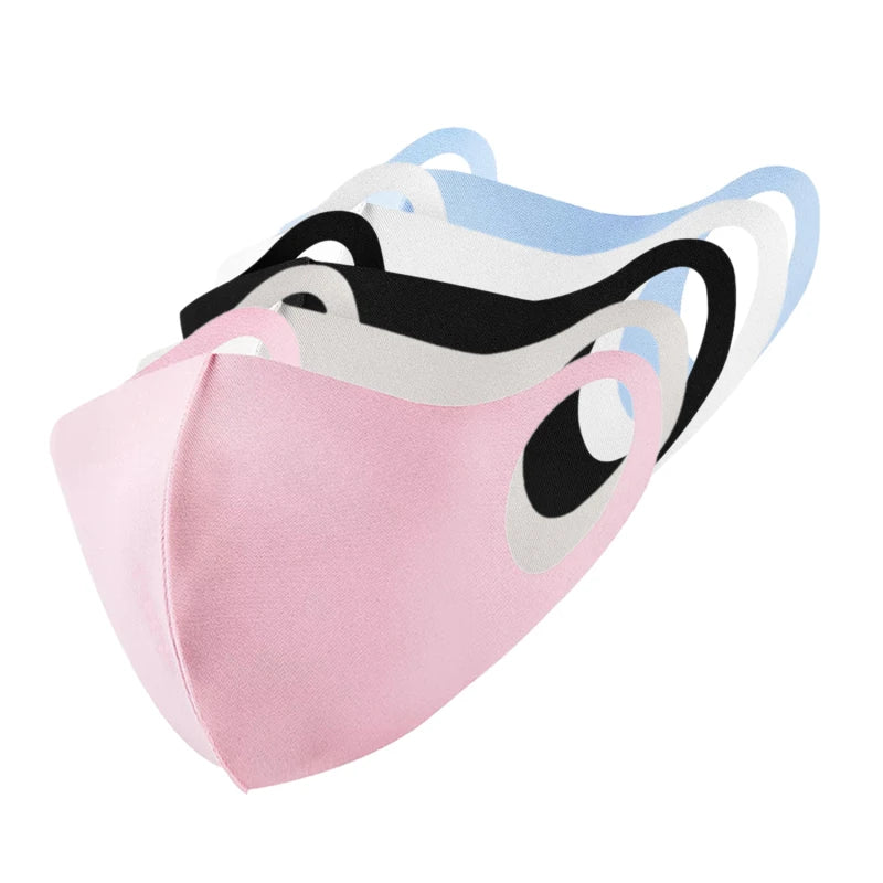 2/4/6Pcs Sunscreen Mask Summer Adjustable for Adults Women Men Dustproof Breathable Washable Ice Silk Polyester Cloth Mask Peaceful Pleasures Health and Wellness