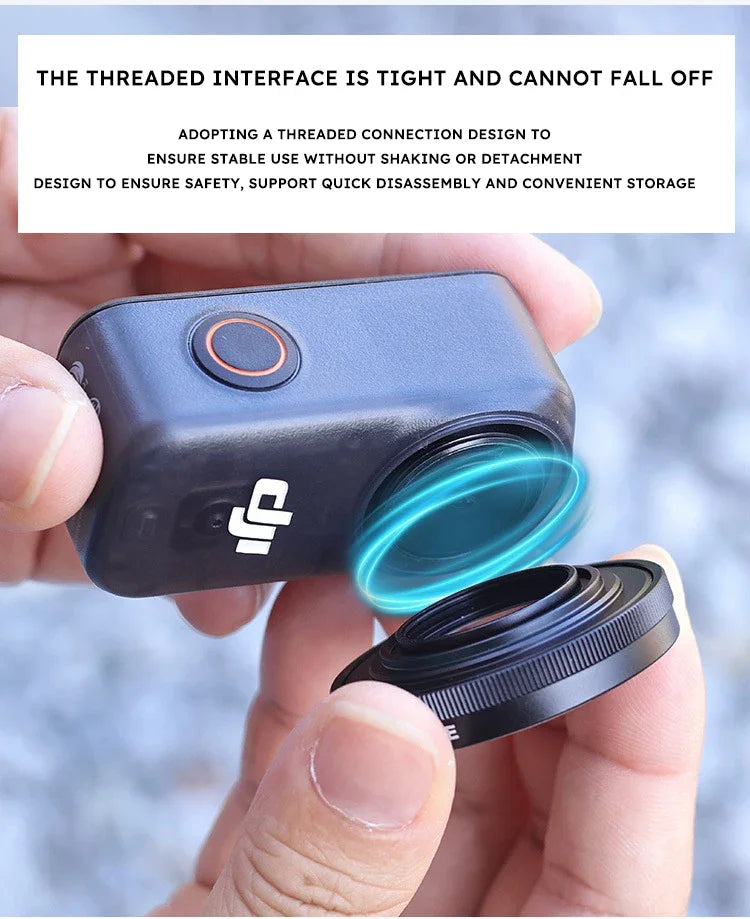 185° Wide Angle Lens for DJI Osmo Nano – Quick-Release Metal