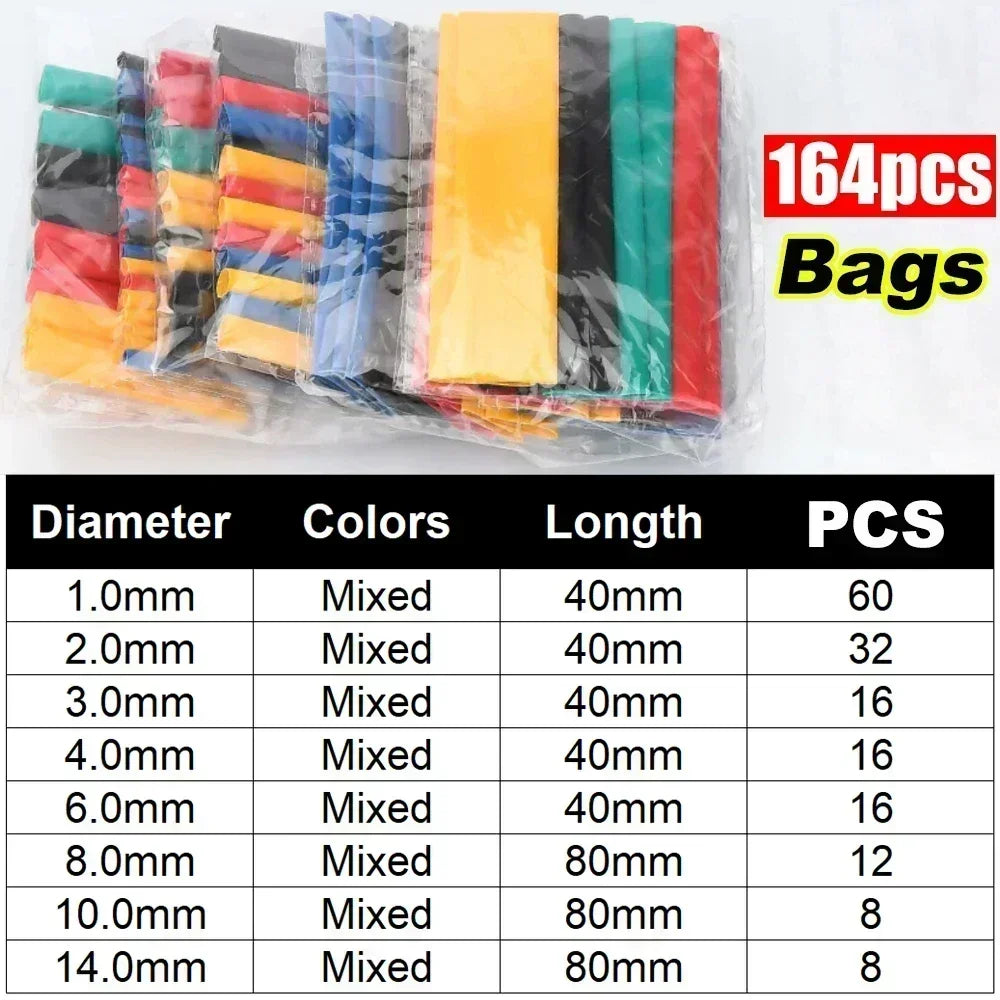Heat Shrink Tubing Kit – Wire Insulation Sleeves | DIY & Auto