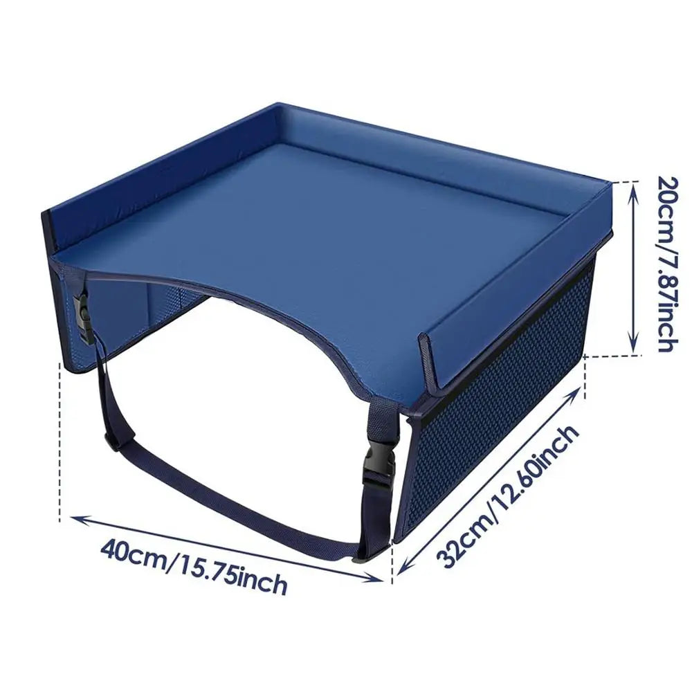 Kids Car Seat Travel Tray – Foldable Play Table & Organizer